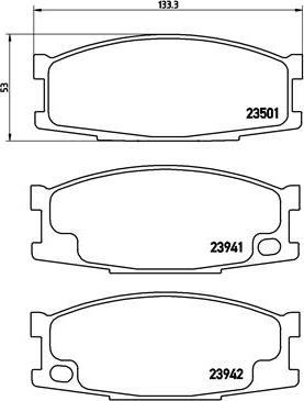 Brembo P 54 024 - Гальмівні колодки, дискові гальма autozip.com.ua