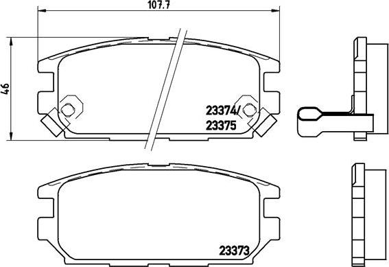 Brembo P 54 025 - Гальмівні колодки, дискові гальма autozip.com.ua