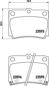 Brembo P 54 026 - Гальмівні колодки, дискові гальма autozip.com.ua