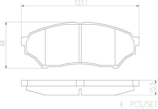 Brembo P54028N - Гальмівні колодки, дискові гальма autozip.com.ua