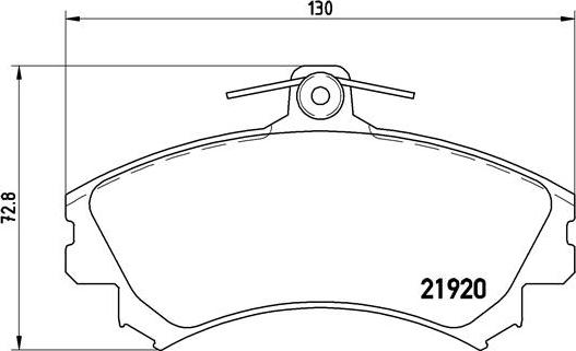 Brembo P 54 022 - Гальмівні колодки, дискові гальма autozip.com.ua