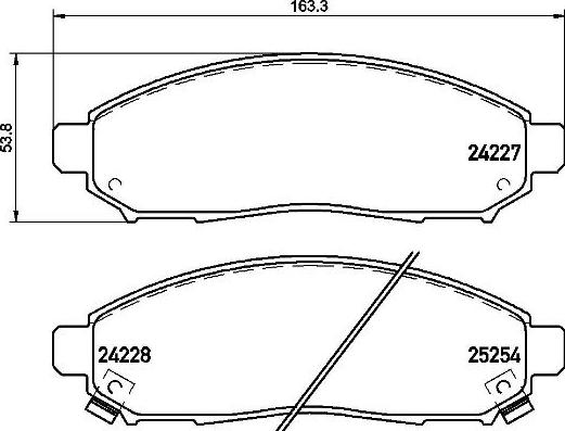 Brembo P 56 096 - Гальмівні колодки, дискові гальма autozip.com.ua