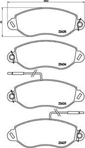 Brembo P 56 042 - Гальмівні колодки, дискові гальма autozip.com.ua