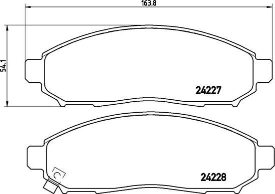 Brembo P 56 059 - Гальмівні колодки, дискові гальма autozip.com.ua