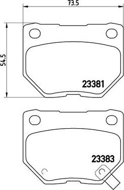 Brembo P 56 054 - Гальмівні колодки, дискові гальма autozip.com.ua