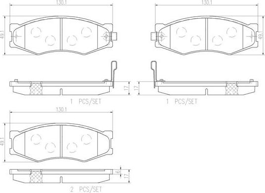 Brembo P56056N - Гальмівні колодки, дискові гальма autozip.com.ua