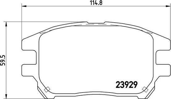 Brembo P 56 050 - Гальмівні колодки, дискові гальма autozip.com.ua