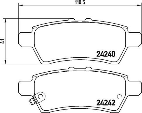 Brembo P 56 060 - Гальмівні колодки, дискові гальма autozip.com.ua