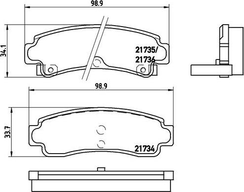 Brembo P 56 063 - Гальмівні колодки, дискові гальма autozip.com.ua