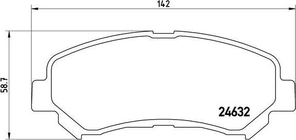 Brembo P 56 062 - Гальмівні колодки, дискові гальма autozip.com.ua