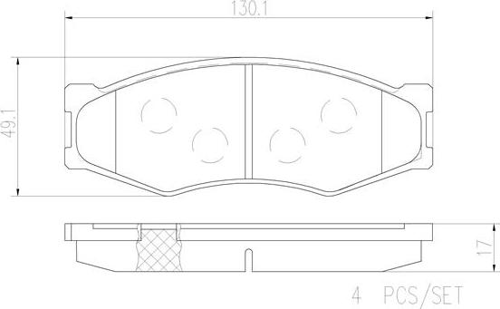 Brembo P56014N - Гальмівні колодки, дискові гальма autozip.com.ua