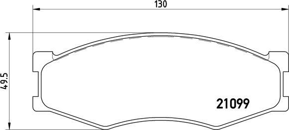 Brembo P 56 014 - Гальмівні колодки, дискові гальма autozip.com.ua