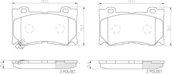 Brembo P56089N - Гальмівні колодки, дискові гальма autozip.com.ua