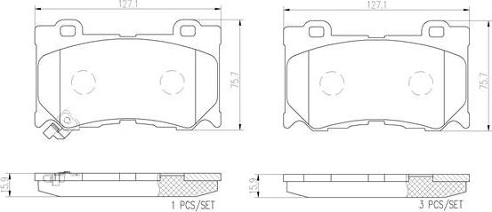 Brembo P56084N - Гальмівні колодки, дискові гальма autozip.com.ua