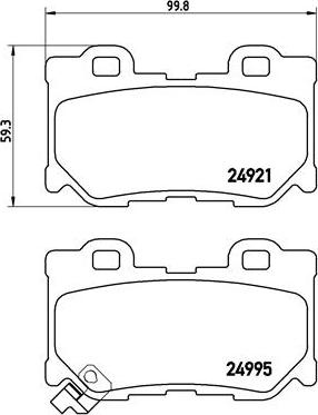 Brembo P 56 085 - Гальмівні колодки, дискові гальма autozip.com.ua