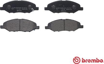 Brembo P 56 088 - Гальмівні колодки, дискові гальма autozip.com.ua