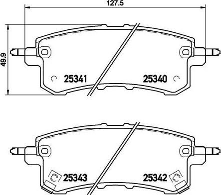 Brembo P 56 082 - Гальмівні колодки, дискові гальма autozip.com.ua