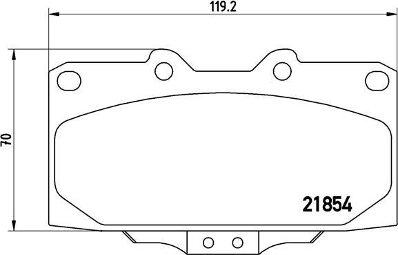 Brembo P 56 034 - Гальмівні колодки, дискові гальма autozip.com.ua