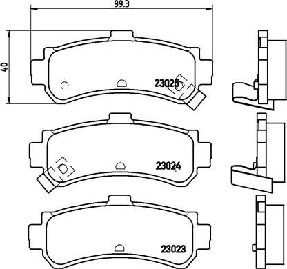 Brembo P 56 035 - Гальмівні колодки, дискові гальма autozip.com.ua