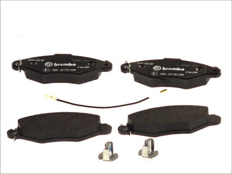 Brembo P 56 038 - Гальмівні колодки, дискові гальма autozip.com.ua