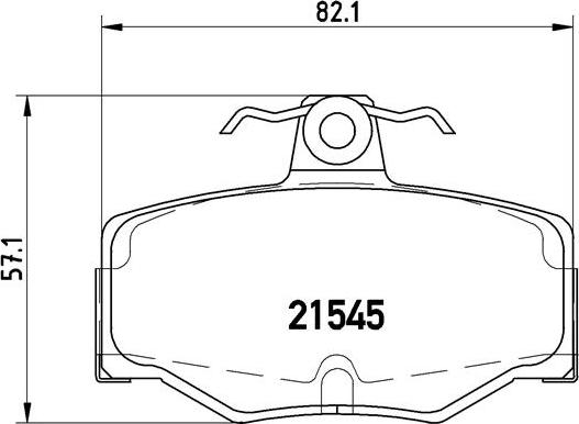 Brembo P 56 024 - Гальмівні колодки, дискові гальма autozip.com.ua