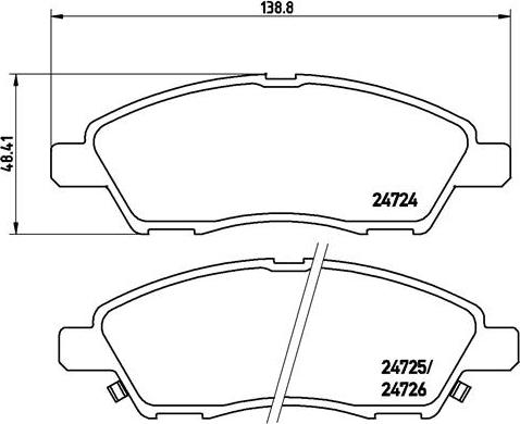 Brembo P 56 070 - Гальмівні колодки, дискові гальма autozip.com.ua