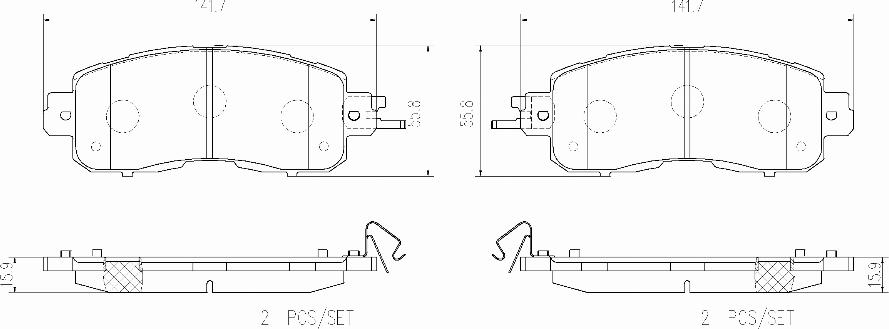 Brembo P 56 104E - Гальмівні колодки, дискові гальма autozip.com.ua