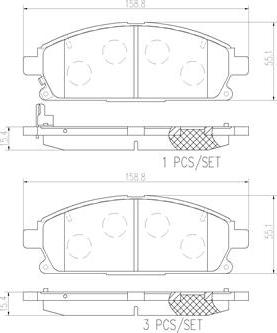 Brembo P56108N - Гальмівні колодки, дискові гальма autozip.com.ua