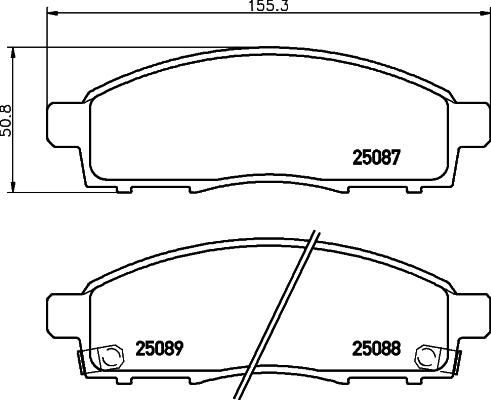 Brembo P 56 102 - Гальмівні колодки, дискові гальма autozip.com.ua