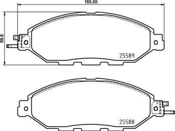 Delphi LP3278 - Гальмівні колодки, дискові гальма autozip.com.ua