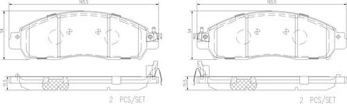 Brembo P56120N - Гальмівні колодки, дискові гальма autozip.com.ua