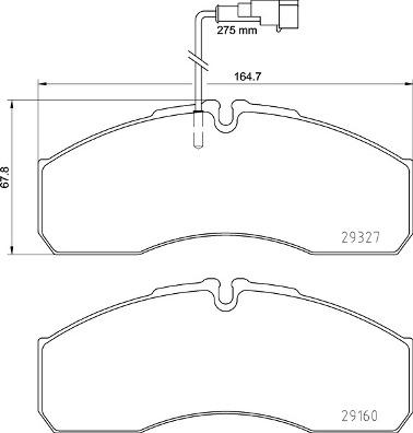 Brembo P 56 123 - Гальмівні колодки, дискові гальма autozip.com.ua