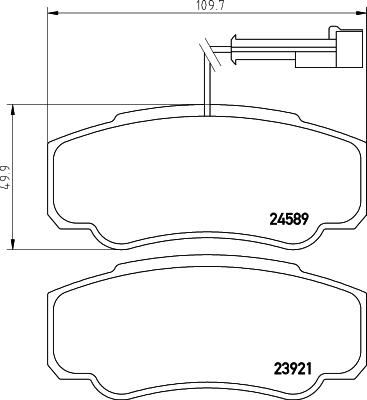 Brembo P 56 122 - Гальмівні колодки, дискові гальма autozip.com.ua