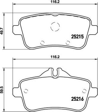 Brembo P 50 099 - Гальмівні колодки, дискові гальма autozip.com.ua