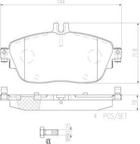 Brembo P50093N - Гальмівні колодки, дискові гальма autozip.com.ua