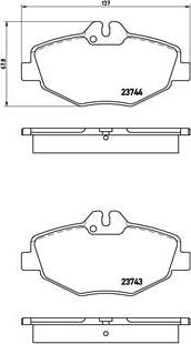 Brembo P 50 049 - Гальмівні колодки, дискові гальма autozip.com.ua