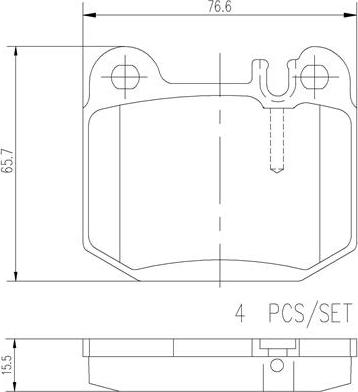 Brembo P50043N - Гальмівні колодки, дискові гальма autozip.com.ua