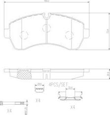 Brembo P50059N - Гальмівні колодки, дискові гальма autozip.com.ua