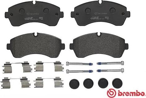 Brembo P 50 059 - Гальмівні колодки, дискові гальма autozip.com.ua