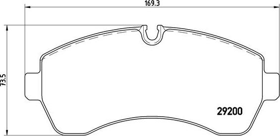 Brembo P 50 059 - Гальмівні колодки, дискові гальма autozip.com.ua