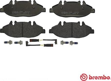 Brembo P 50 050 - Гальмівні колодки, дискові гальма autozip.com.ua