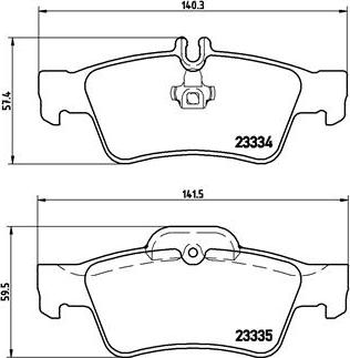 Brembo P 50 052 - Гальмівні колодки, дискові гальма autozip.com.ua