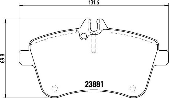 Brembo P 50 057 - Гальмівні колодки, дискові гальма autozip.com.ua