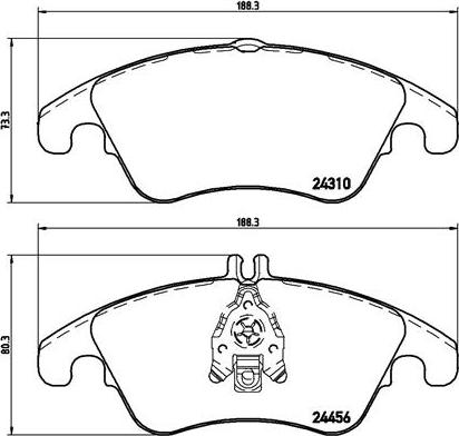 Brembo P 50 069 - Гальмівні колодки, дискові гальма autozip.com.ua