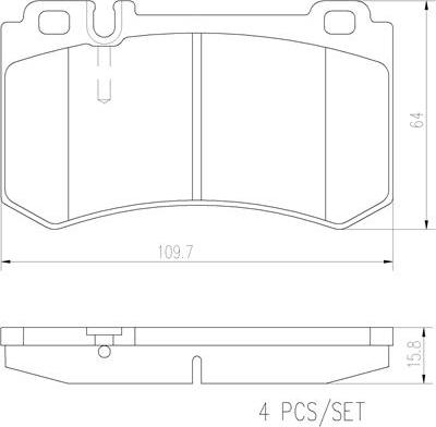 Brembo P50061N - Гальмівні колодки, дискові гальма autozip.com.ua