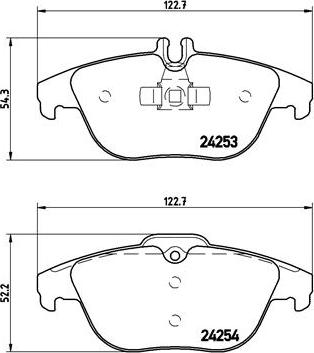 Brembo P 50 068X - Гальмівні колодки, дискові гальма autozip.com.ua