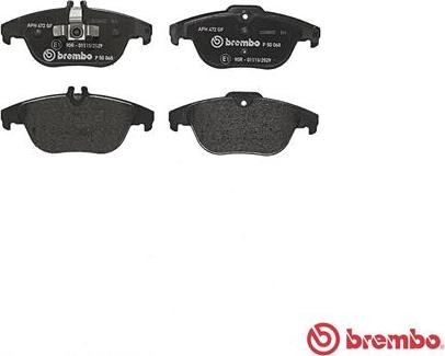 Brembo P 50 068 - Гальмівні колодки, дискові гальма autozip.com.ua