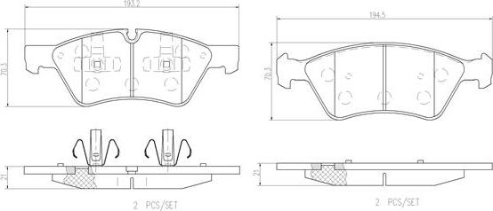 Brembo P50063N - Гальмівні колодки, дискові гальма autozip.com.ua