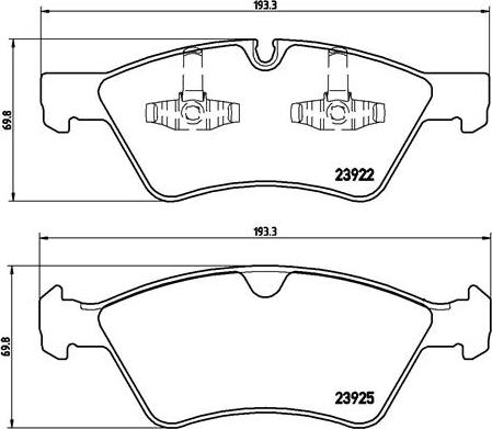 Brembo P 50 063 - Гальмівні колодки, дискові гальма autozip.com.ua