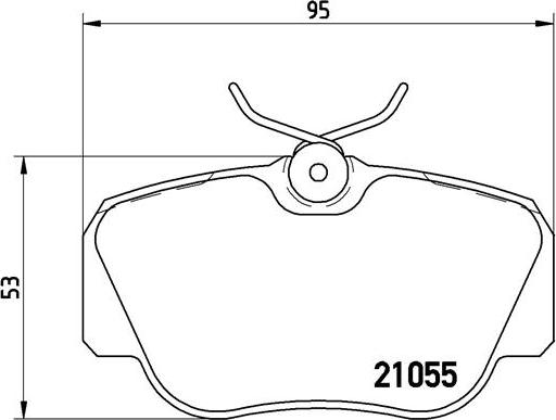 Brembo P 50 011 - Гальмівні колодки, дискові гальма autozip.com.ua